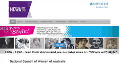 Desktop Screenshot of ncwa.org.au